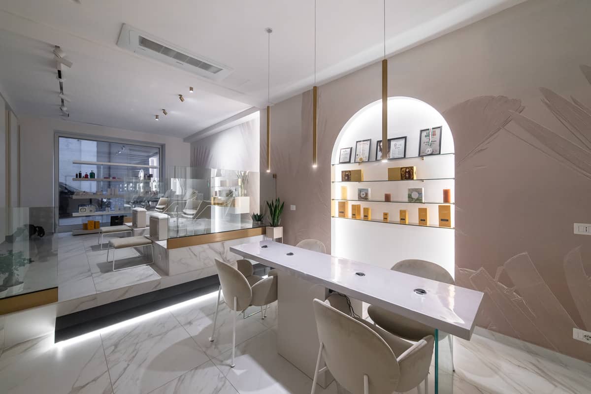 progetto interior design centro estetico